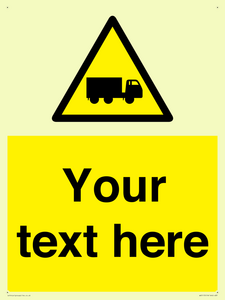 Custom Lorry Hazard Sign